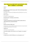 MAN 4401 QUESTIONS AND 100&percnt; CORRECT ANSWERS&excl;&excl;