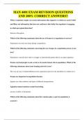 MAN 4401 QUESTIONS AND 100&percnt; CORRECT ANSWERS&excl;&excl;