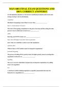 MAN 4401 QUESTIONS AND 100&percnt; CORRECT ANSWERS&excl;&excl;