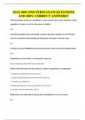 MAN 4401 QUESTIONS AND 100&percnt; CORRECT ANSWERS&excl;&excl;