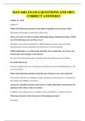 MAN 4401 QUESTIONS AND 100&percnt; CORRECT ANSWERS&excl;&excl;