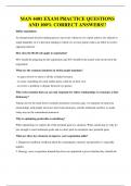 MAN 4401 QUESTIONS AND 100&percnt; CORRECT ANSWERS&excl;&excl;