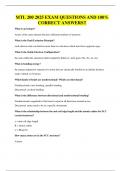 MTL 200 QUESTIONS AND 100&percnt; CORRECT ANSWERS&excl;&excl;