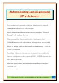 Alabama Boating Test &lpar;60 questions&rpar; 2025 with Answers