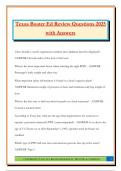 Texas Boater Ed Review Questions 2025 with Answers