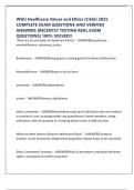 WGU Healthcare Values and Ethics &lpar;C426&rpar; 2025 COMPLETE EXAM QUESTIONS AND VERIFIED ANSWERS &vert;RECENTLY TESTING REAL EXAM QUESTIONS&vert; 100&percnt; SOLVED&excl;&excl;