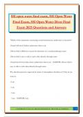 SSI open water final exam&comma; SSI Open Water Final Exam&comma; SSI Open Water Diver Final Exam 2025 Questions and Answers
