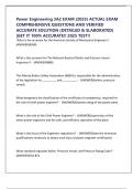 Power Engineering 3A2 EXAM &lpar;2025&rpar; ACTUAL EXAM COMPREHENSIVE QUESTIONS AND VERIFIED ACCURATE SOLUTION &lpar;DETAILED & ELABORATED&rpar; &vert;GET IT 100&percnt; ACCURATE&excl;&excl; 2025 TEST&excl;&excl;