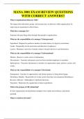 MANA 3001 EXAM QUESTIONS AND 100&percnt; CORRECT ANSWERS&excl;&excl;