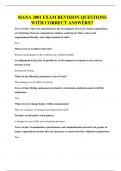 MANA 3001 EXAM QUESTIONS AND 100&percnt; CORRECT ANSWERS&excl;&excl;