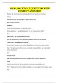 MANA 3001 EXAM QUESTIONS AND 100&percnt; CORRECT ANSWERS&excl;&excl;