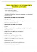 MANA 3001 EXAM QUESTIONS AND 100&percnt; CORRECT ANSWERS&excl;&excl;