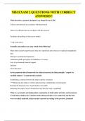 NIH EXAM 2 QUESTIONS WITH CORRECT ANSWERS&period;pdf