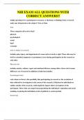NIH EXAM ALL QUESTIONS WITH CORRECT ANSWERS&period;pdf
