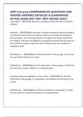 HSRT test prep COMPREHENSIVE QUESTIONS AND VERIFIED ANSWERS &lpar;DETAILED & ELABORATED&rpar; ACTUAL EXAM 2025 TEST 100&percnt; SOLVED 2025&excl;&excl;