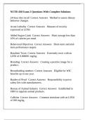 NUTR 430 Exam 2 Questions With Complete Solutions