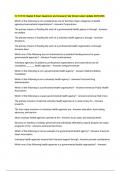 HLTH 310 Chapter 8 Exam Questions and Answers Fully Solved Latest Update 2025-2026