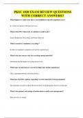 PKSC 1020 EXAM REVIEW QUESTIONS WITH CORRECT ANSWER