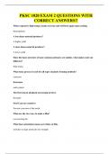 PKSC 1020 EXAM 2 QUESTIONS WITH CORRECT ANSWERS