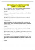 PSY 101 EXAM 7 QUESTIONS WITH CORRECT ANSWERS
