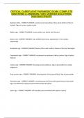 CRITICAL CARE&sol;FLIGHT PARAMEDIC EXAM &vert; COMPLETE QUESTIONS & ANSWERS &lpar;100&percnt; VERIFIED SOLUTIONS&rpar; 2025&sol;2026 UPDATE