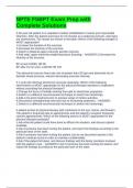 NPTE FSBPT Exam Prep with Complete Solutions