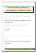 NURS 3100 Bundled Exams 2025&sol;2026 &vert;Questions and Answers &vert;100&percnt; Pass