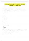 ACC 101 EXAMS BUNDLE&comma; ALL WITH QUESTIONS AND CORRECT ANSWERS