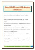 Galen NSG 3100 exam 1 2025 Questions and Answers