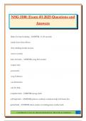 NSG 3100&colon; Exam &num;1 2025 Questions and Answers