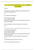 ACC 231 EXAM QUESTIONS AND CORRECT ANSWERS