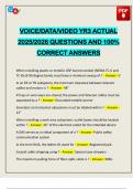 VOICE&sol;DATA&sol;VIDEO YR3 ACTUAL 2025&sol;2026 QUESTIONS AND 100&percnt; CORRECT ANSWERS