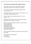 TCM 226 Exam 1 Questions With Complete Solutions