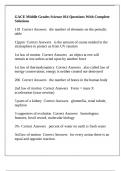 GACE Middle Grades Science 014 Questions With Complete Solutions