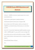 CSE360 Exam 2025 Questions and Answers