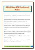 CSE 360 Exam 2025 Questions and Answers