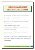 CSE360 FINAL EXAM 2025 QUESTIONS AND ANSWERS
