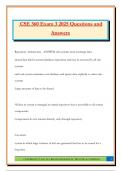 CSE 360 Exam 3 2025 Questions and Answers