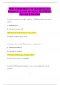 HESI Comprehensive Questions and Answers | Latest Version | 2025/2026 |  Correct & Verified