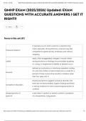QMHP EXAM &lpar;2025&sol;2026&rpar; Updated&colon; EXAM QUESTIONS WITH ACCURATE ANSWERS &vert; GET IT RIGHT&excl;&excl;