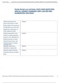 Exam &lpar;elaborations&rpar; Florida Dental Law and Rules   2025 