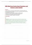 HESI Med Surg Evolve Exam Questions and Answers Latest Update
