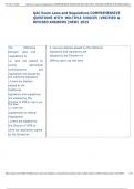 Exam &lpar;elaborations&rpar; QAC Laws and Regulations  