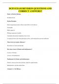 DCFS EXAM REVISION QUESTIONS AND CORRECT ANSWERS