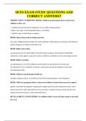 DCFS EXAM STUDY QUESTIONS AND CORRECT ANSWERS&period;
