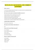 DCFS EXAM 2 QUESTIONS AND CORRECT ANSWERS