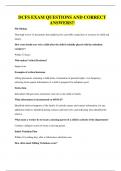 BUNDLE OF DCFS EXAMS ALL WITH QUESTIONS AND CORRECT ANSWERS 