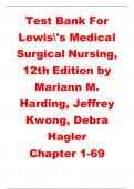 Lewis's Medical-Surgical Nursing 12th Edition Test Bank&excl;includes multiple-choice questions and answers from Chapters 1-69&period;