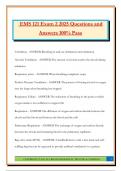 EMS 121 Exam 2 2025 Questions and Answers 100&percnt; Pass