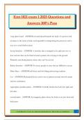 Emt 1021 exam 1 2025 Questions and Answers 100&percnt; Pass